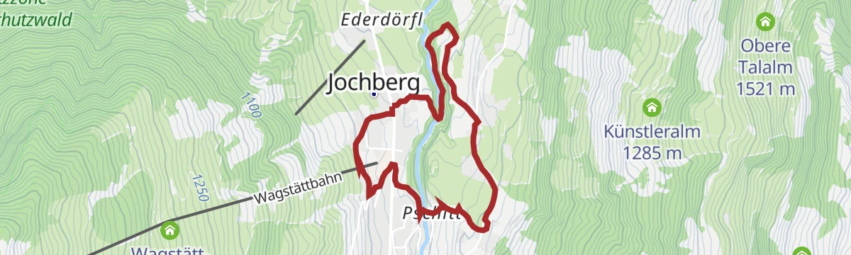 Route map: Jochberger Wasserweg